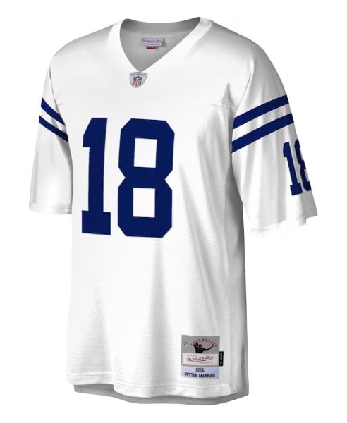 Adult Peyton Manning Indianapolis Colts Mitchell & Ness NFL White Throwback Jersey - Men's