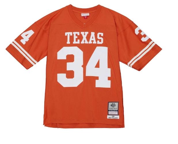 Mitchell & Ness Adult Jersey Adult Ricky Williams Texas Longhorns Mitchell & Ness 1998 Burnt Orange Legacy Throwback Jersey - Men's