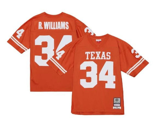 Mitchell & Ness Adult Jersey Adult Ricky Williams Texas Longhorns Mitchell & Ness 1998 Burnt Orange Legacy Throwback Jersey - Men's