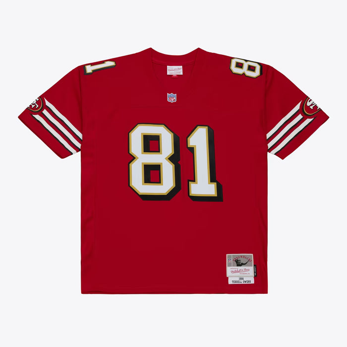Mitchell & Ness Adult Jersey Adult Terrell Owens San Francisco 49ers Mitchell & Ness NFL Red Throwback Jersey - Men's