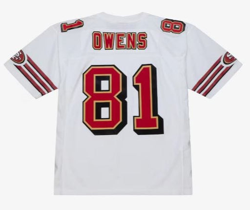 Mitchell & Ness Adult Jersey Adult Terrell Owens San Francisco 49ers Mitchell & Ness NFL White Throwback Jersey - Men's