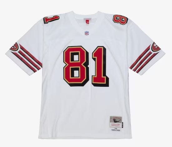 Mitchell & Ness Adult Jersey Adult Terrell Owens San Francisco 49ers Mitchell & Ness NFL White Throwback Jersey - Men's