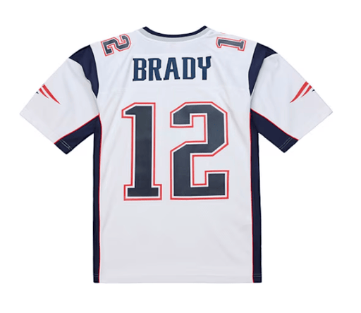 Mitchell & Ness Adult Jersey Adult Tom Brady New England Patriots White 2000 Mitchell & Ness Throwback Jersey - Men's