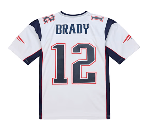 Mitchell & Ness Adult Jersey Adult Tom Brady New England Patriots White 2000 Mitchell & Ness Throwback Jersey - Men's