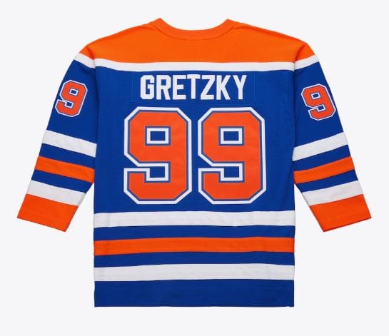 Mitchell & Ness Adult Jersey Adult Wayne Gretzky Edmonton Oilers Mitchell & Ness 1986 Blue Jersey - Men's