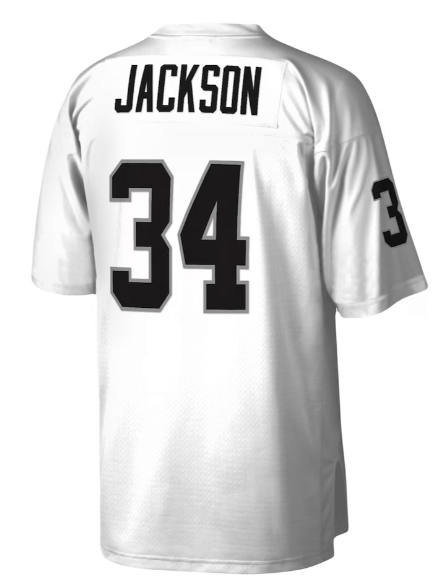 Mitchell & Ness Adult Jersey Bo Jackson Los Angeles Raiders Mitchell & Ness NFL White Throwback Jersey - Men's