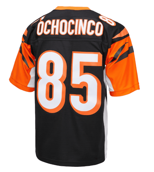 Mitchell & Ness Adult Jersey Chad Ochocinco Cincinnati Bengals Mitchell & Ness NFL Black Throwback Jersey - Men's