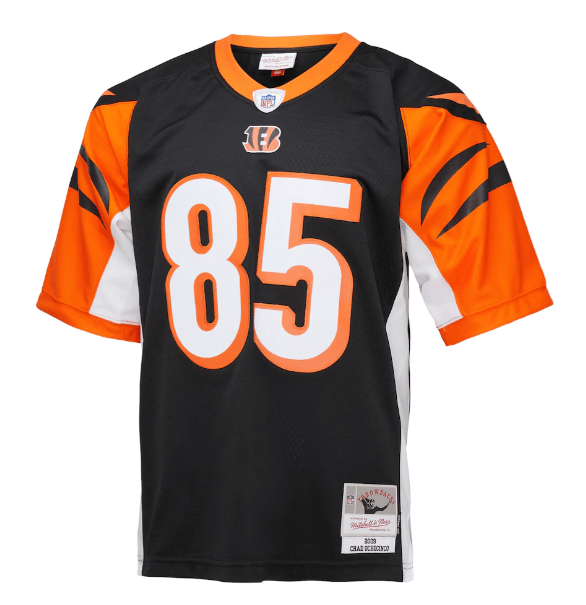 Mitchell & Ness Adult Jersey Chad Ochocinco Cincinnati Bengals Mitchell & Ness NFL Black Throwback Jersey - Men's