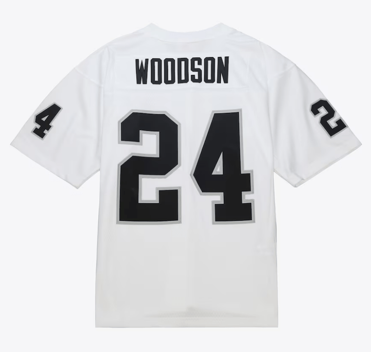 Mitchell & Ness Adult Jersey Charles Woodson Oakland Raiders Mitchell & Ness NFL White Throwback Jersey - Men's