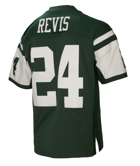 Mitchell & Ness Adult Jersey Darrelle Revis New York Jets Mitchell & Ness NFL 2009 Green Throwback Jersey - Men's