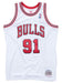 Mitchell & Ness Adult Jersey Dennis Rodman Chicago Bulls Mitchell & Ness NBA 1997-98 White Throwback Swingman Jersey