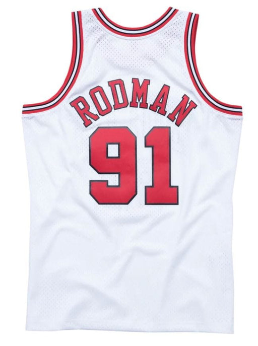 Mitchell & Ness Dennis Rodman Chicago Bulls 1997-98 Men's White Swingman Jersey