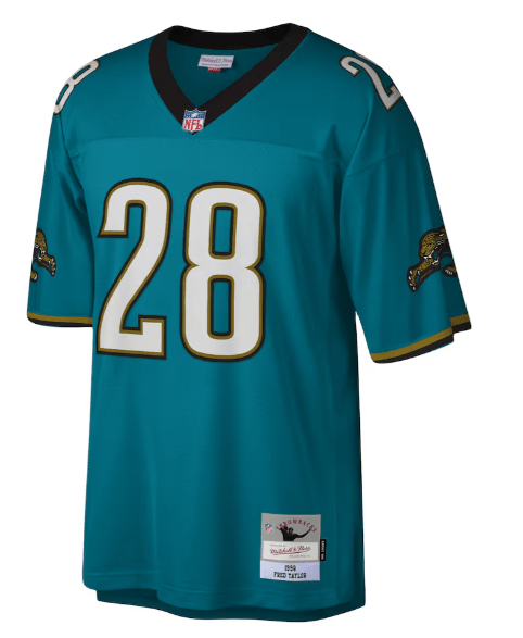 Mitchell & Ness Adult Jersey Fred Taylor Jacksonville Jaguars Mitchell & Ness NFL 1998 Teal Throwback Jersey - Men's