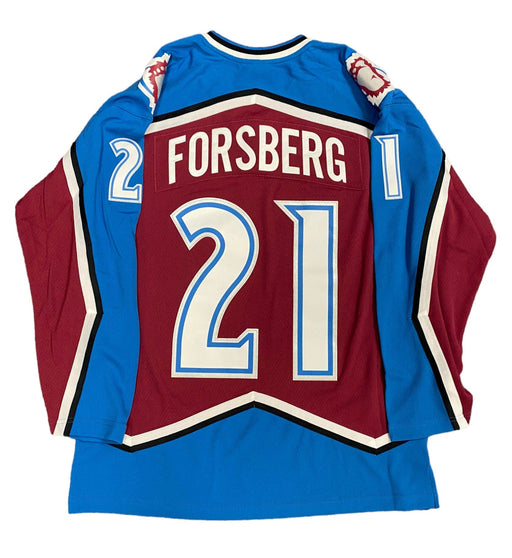 NHL Nordiques 21 Peter Forsberg White CCM Throwback Men Jersey