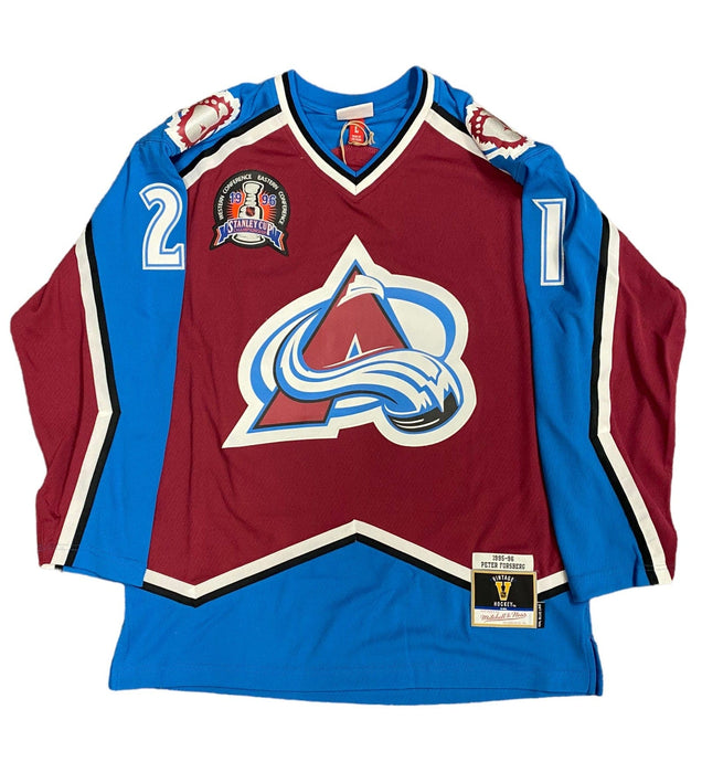 Colorado Avalanche No21 Peter Forsberg Burgundy Home Stitched Jersey