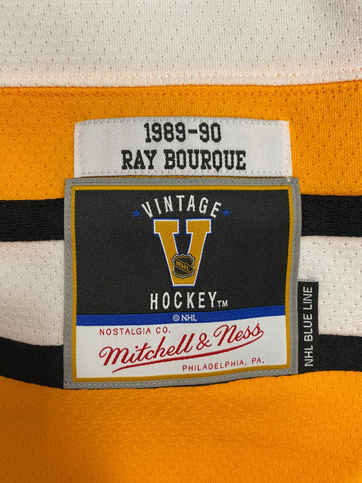Mitchell & Ness Blue Line Ray Bourque Boston Bruins White 1989 Jersey