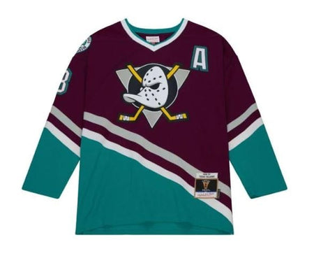 Mitchell & Ness Anaheim Mighty Ducks NHL Team Logo Long Sleeve T-Shirt