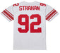 Michael Strahan New York Giants Mitchell & Ness 2007 White Throwback Jersey - Men's