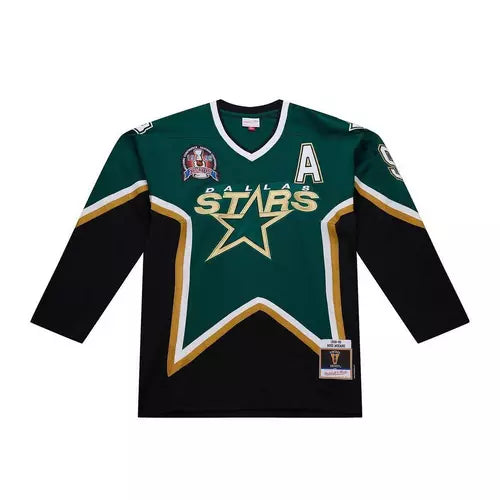 Mitchell & Ness Adult Jersey Mike Modano Dallas Stars 1998-99 Dark Green & Black Power Play Jersey - Men's