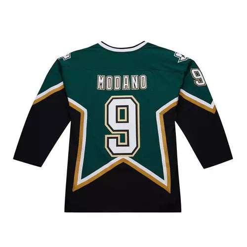 Mitchell & Ness Adult Jersey Mike Modano Dallas Stars 1998-99 Dark Green & Black Power Play Jersey - Men's