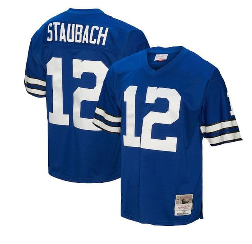 Mitchell & Ness Adult Jersey Roger Staubach Dallas Cowboys Mitchell & Ness NFL 1971 Blue Throwback Jersey