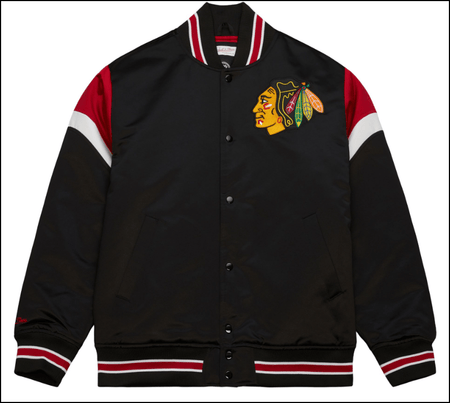 Chicago White Sox Mitchell & Ness Satin Full-Snap Jacket - Black