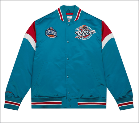 NHL Red Wings Mitchell & Ness City Collection Lightweight Satin Jacket Small