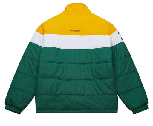 Green Bay Packers Mitchell & Ness Green Clutch Puffer Jacket - Men's
