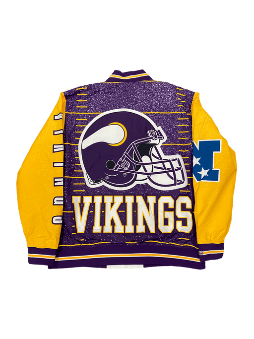 Mitchell & Ness Jacket Minnesota Vikings Mitchell & Ness White Midweight Jacket - Men's