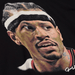 Mitchell & Ness Shirts Adult Allen Iverson Philadelphia 76ers Mitchell & Ness Black Real NBA Big Face T-Shirt - Men's