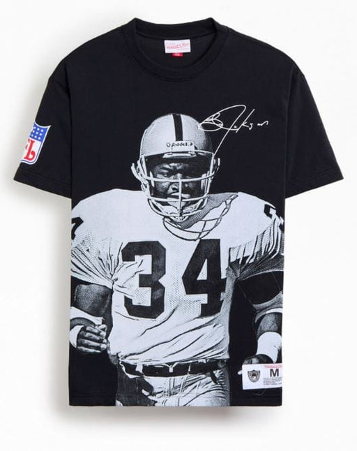 Mitchell & Ness Shirts Adult Bo Jackson Los Angeles Raiders Mitchell & Ness Black NFL Ultimate T-Shirt - Men's