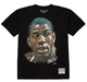 Mitchell & Ness Shirts Adult Magic Johnson Los Angeles Lakers Mitchell & Ness Black Real NBA Big Face T-Shirt - Men's