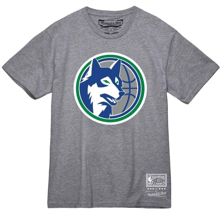 Mitchell & Ness Shirts Adult Minnesota Timberwolves Mitchell & Ness MVP 2 Circle Gray T-Shirt - Men's