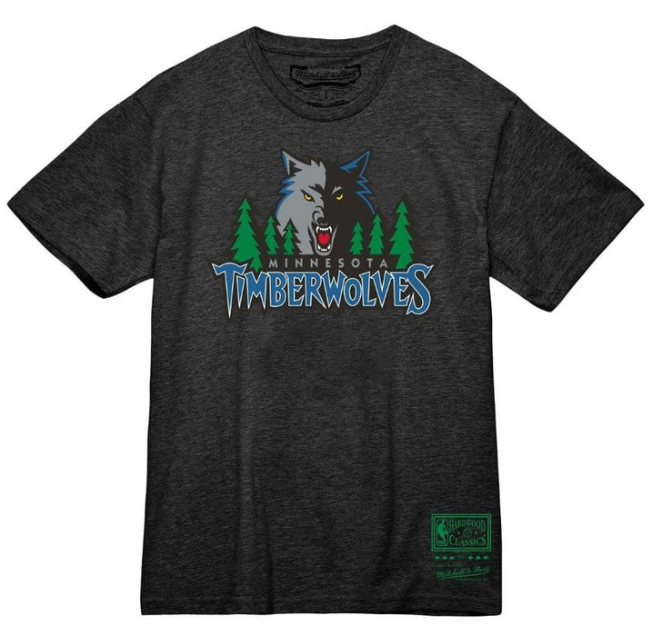 Mitchell & Ness Shirts Adult Minnesota Timberwolves Mitchell & Ness MVP Black T-Shirt - Men's