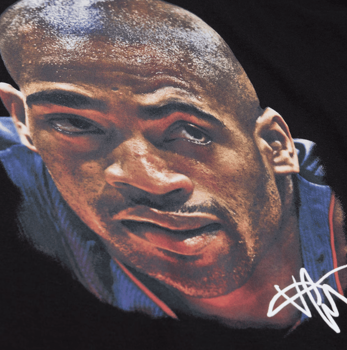 Mitchell & Ness Shirts Adult Vince Carter Toronto Raptors Mitchell & Ness Black Real NBA Big Face T-Shirt - Men's