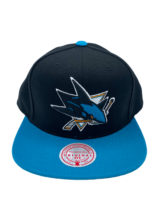 San Jose Sharks Mitchell & Ness Black 2 Tone Snapback Hat