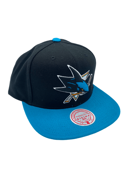 San Jose Sharks Mitchell & Ness Black 2 Tone Snapback Hat