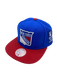 Mitchell & Ness Snapback Hat Adjustable / Blue New York Rangers Mitchell & Ness Blue 2 Tone Side Patch Snapback Hat