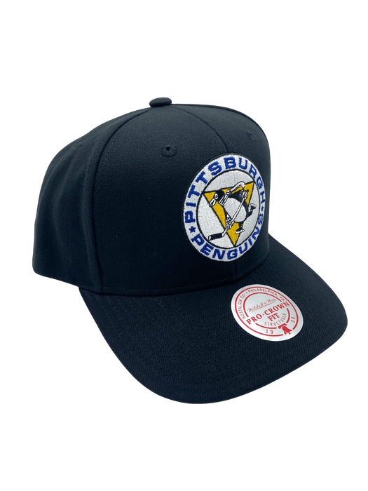 Mitchell & Ness Snapback Hat OSFM / Black Adult Pittsburgh Penguins Mitchell & Ness Black Team Ground 2.0 Snapback Hat - Men's