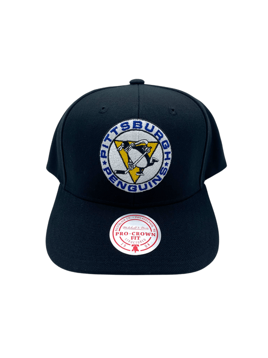 Mitchell & Ness Snapback Hat OSFM / Black Adult Pittsburgh Penguins Mitchell & Ness Black Team Ground 2.0 Snapback Hat - Men's