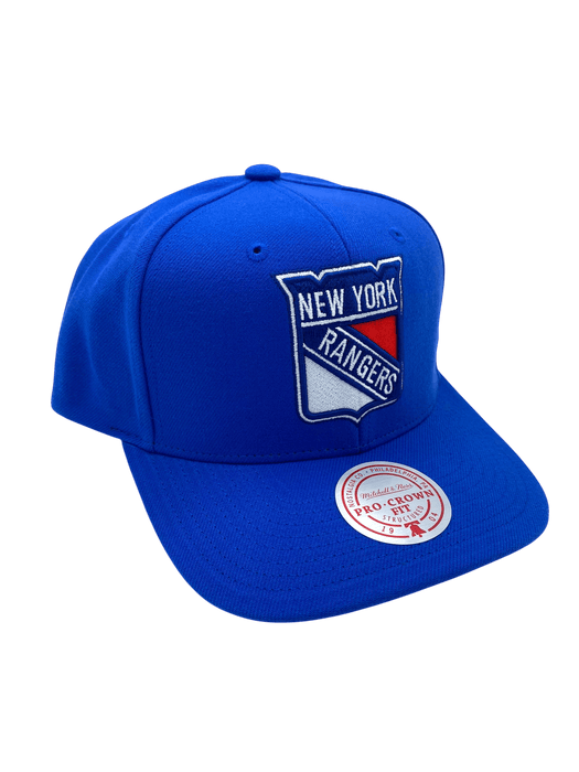 Mitchell & Ness Snapback Hat OSFM / Blue Adult New York Rangers Mitchell & Ness Blue Team Ground 2.0 Snapback Hat - Men's