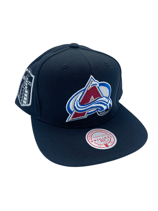 Mitchell & Ness Snapback Hat OSFM / Maroon Adult Colorado Avalanche Mitchell & Ness Maroon Top Spot Side Patch Snapback Hat - Men's