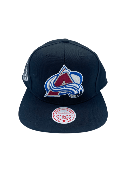 Mitchell & Ness Snapback Hat OSFM / Maroon Adult Colorado Avalanche Mitchell & Ness Maroon Top Spot Side Patch Snapback Hat - Men's