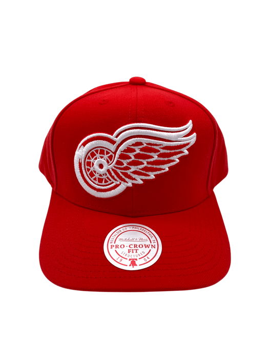 Mitchell & Ness Snapback Hat OSFM / Red Adult Detroit Red Wings Mitchell & Ness Red Team Ground 2.0 Snapback Hat - Men's