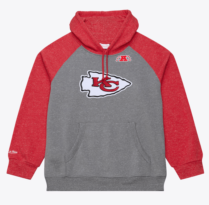 Mitchell & Ness Sweatshirts Adult Kansas City Chiefs Mitchell & Ness Gray Winning Streak Fleece Hooded Sweatshirt - Men's