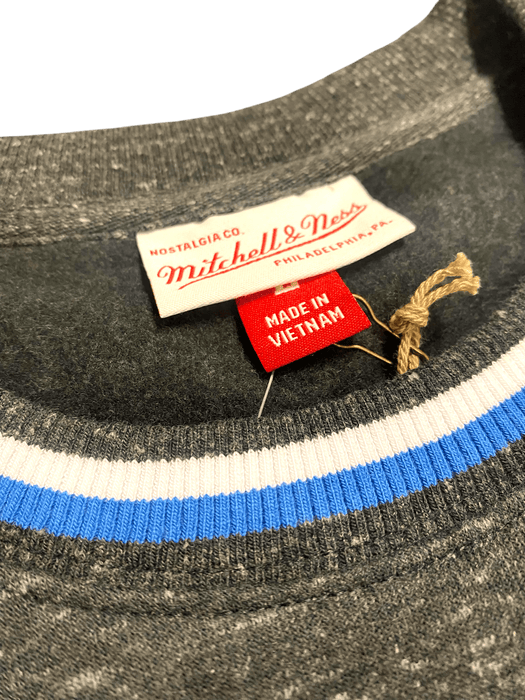 Mitchell & Ness Sweatshirts Adult Minnesota Timberwolves Mitchell & Ness Gray Winning Streak Fleece Crewneck Sweatshirt - Men's