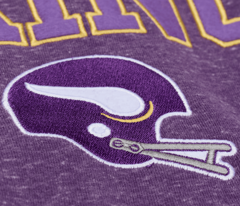 Mitchell & Ness Sweatshirts Adult Minnesota Vikings Mitchell & Ness Purple Winning Streak Fleece Crewneck Sweatshirt - Men's