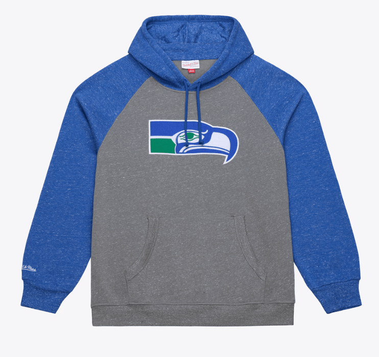 Mitchell & Ness Sweatshirts Adult Seattle Seahawks Mitchell & Ness Gray Winning Streak Fleece Hooded Sweatshirt - Men's
