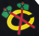 Mitchell & Ness Sweatshirts Chicago Blackhawks Mitchell & Ness Black Game Time Vintage Hooded Sweatshirt - Men's