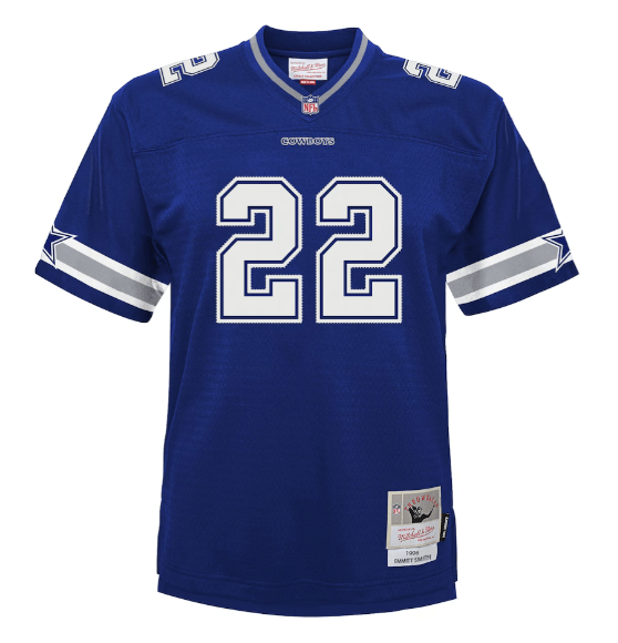 Mitchell & Ness Youth Jersey Youth Emmitt Smith Dallas Cowboys Mitchell & Ness Blue Throwback Jersey